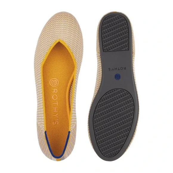 Rothy’s Dandelion Triple Stitch Women’s Flats Retired Size 5 - Picture 8 of 9